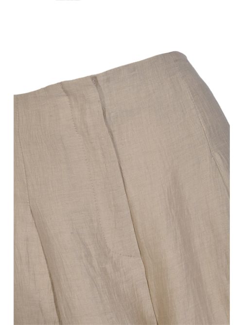 Pantalone palazzo in lino bright Alpha Studio | AD-6613Q2016